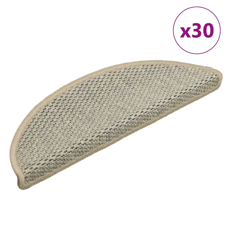 Covorașe scări autoadezive 30 buc. verde 56x17x3cm aspect sisal