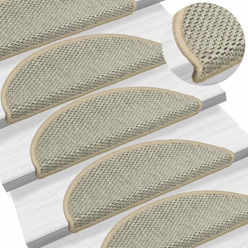 Covorașe scări autoadezive 30 buc. verde 56x17x3cm aspect sisal