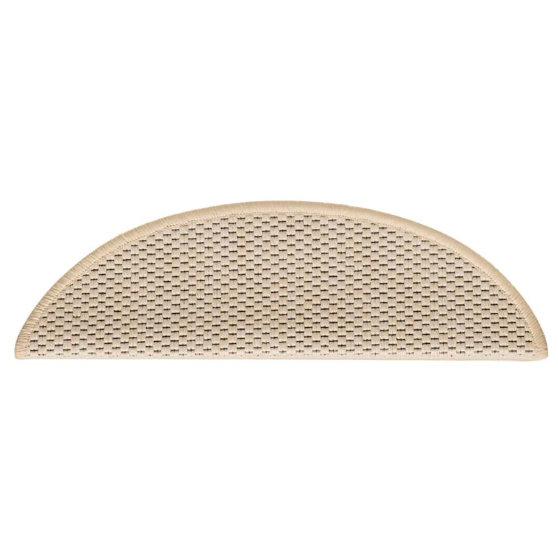 Covorașe de scară autoadezive aspect sisal 30 buc. berber
