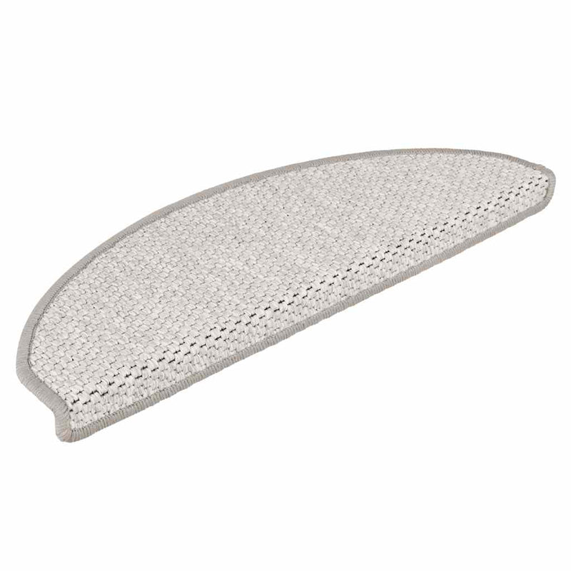 Covorașe scară autoadezive aspect sisal 30 buc Platina