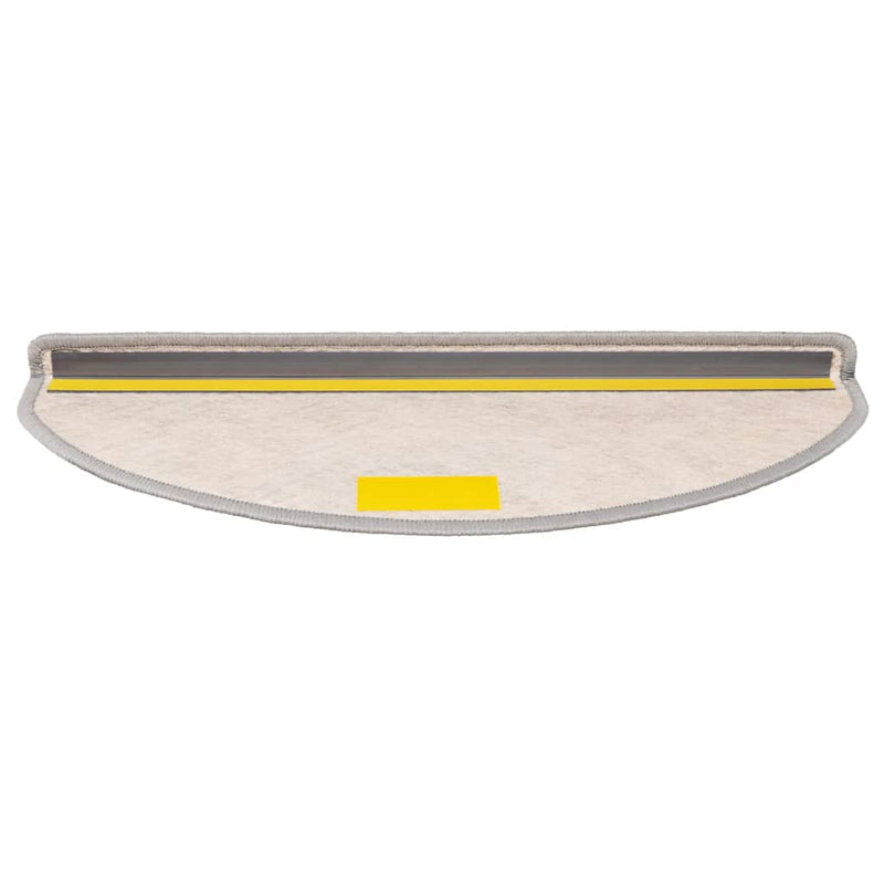 Covorașe scară autoadezive aspect sisal 30 buc Platina