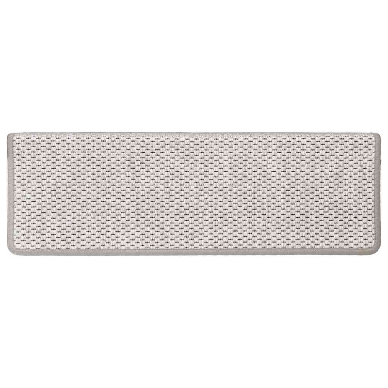 Covorașe scară autoadezive aspect sisal 30 buc Platina