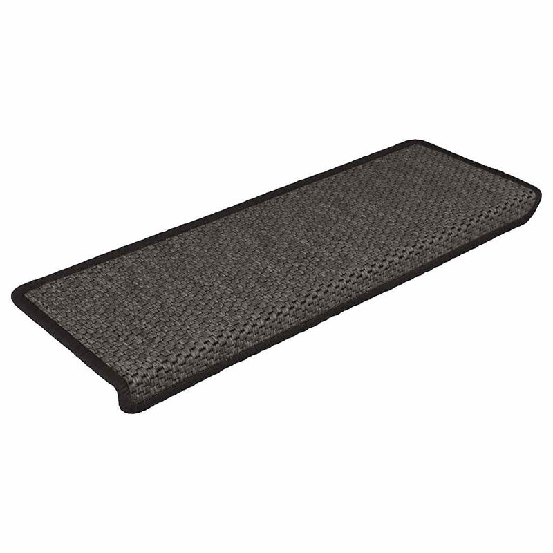 Covorașe autoadezive scări 30 buc antracit 65x21x4 aspect sisal