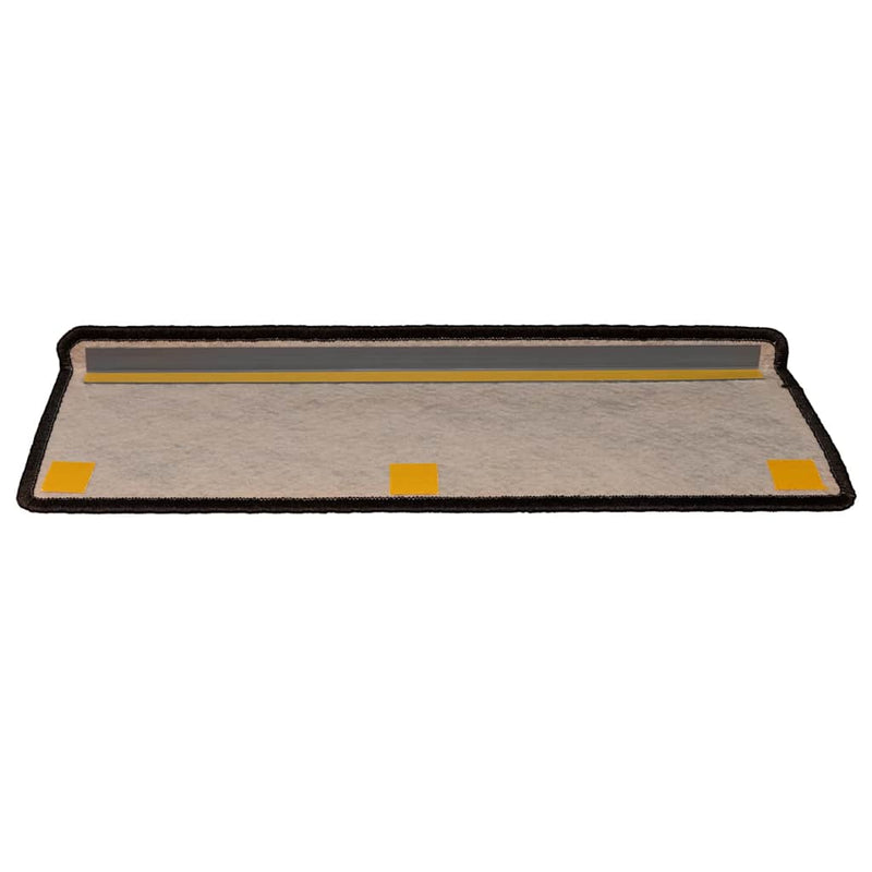 Covorașe autoadezive scări 30 buc antracit 65x21x4 aspect sisal