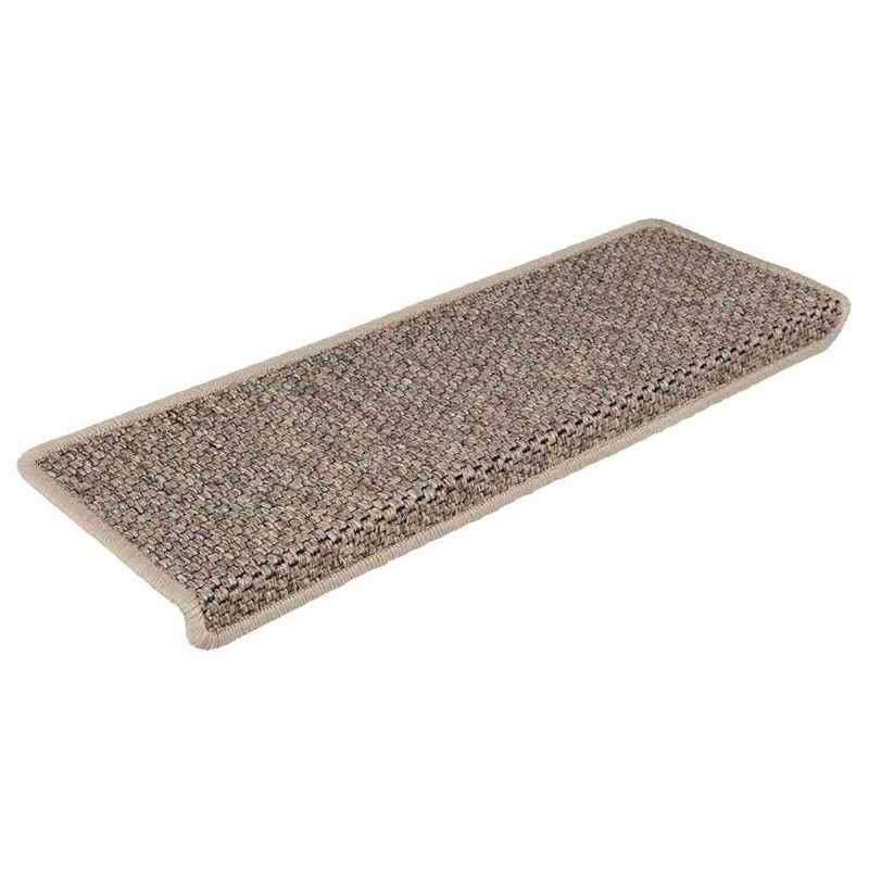 Covorașe scări autoadezive, 30 buc. bej 65x21x4 cm aspect sisal