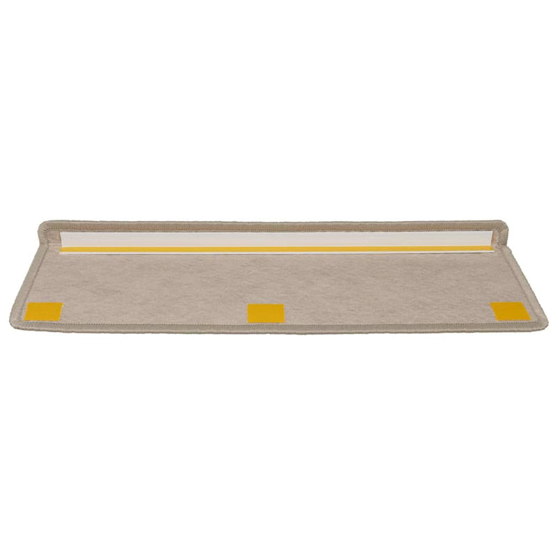 Covorașe scări autoadezive, 30 buc. bej 65x21x4 cm aspect sisal