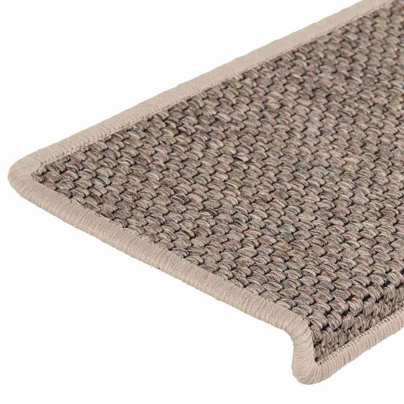 Covorașe scări autoadezive, 30 buc. bej 65x21x4 cm aspect sisal