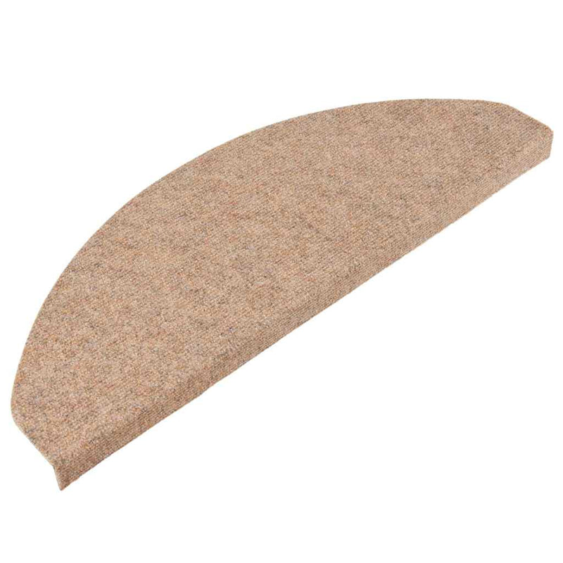 Covorașe scară autoadezive 30 buc Bej 65x22,5x3,5 cm