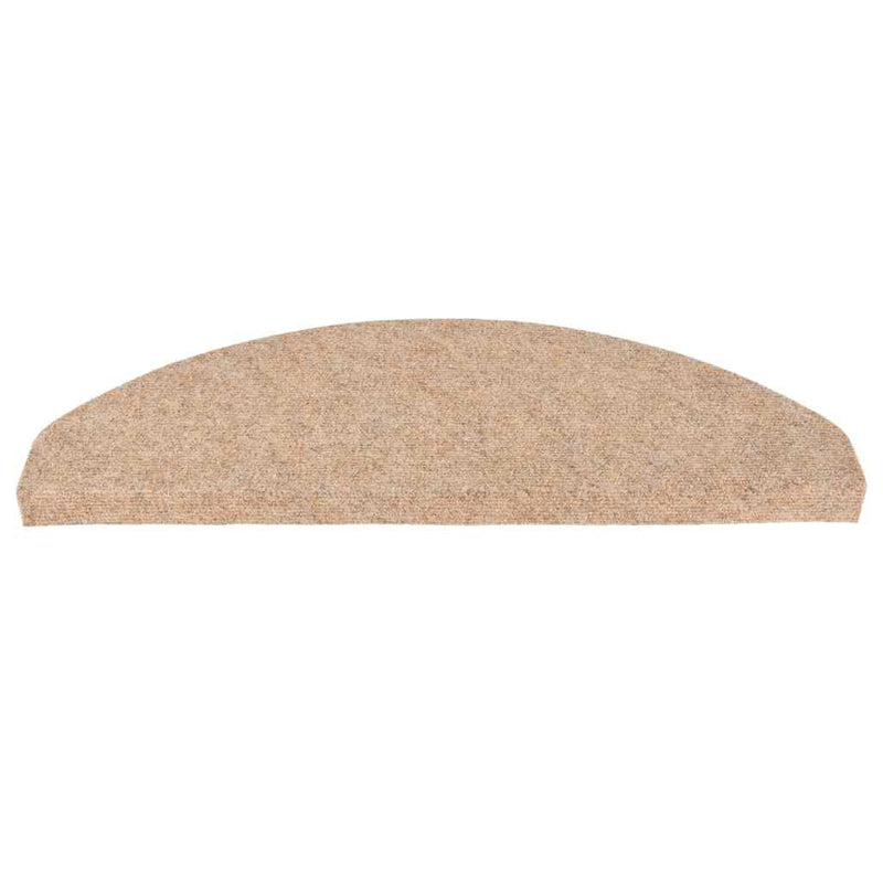 Covorașe scară autoadezive 30 buc Bej 65x22,5x3,5 cm