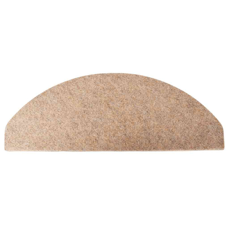 Covorașe scară autoadezive 30 buc Bej 65x22,5x3,5 cm
