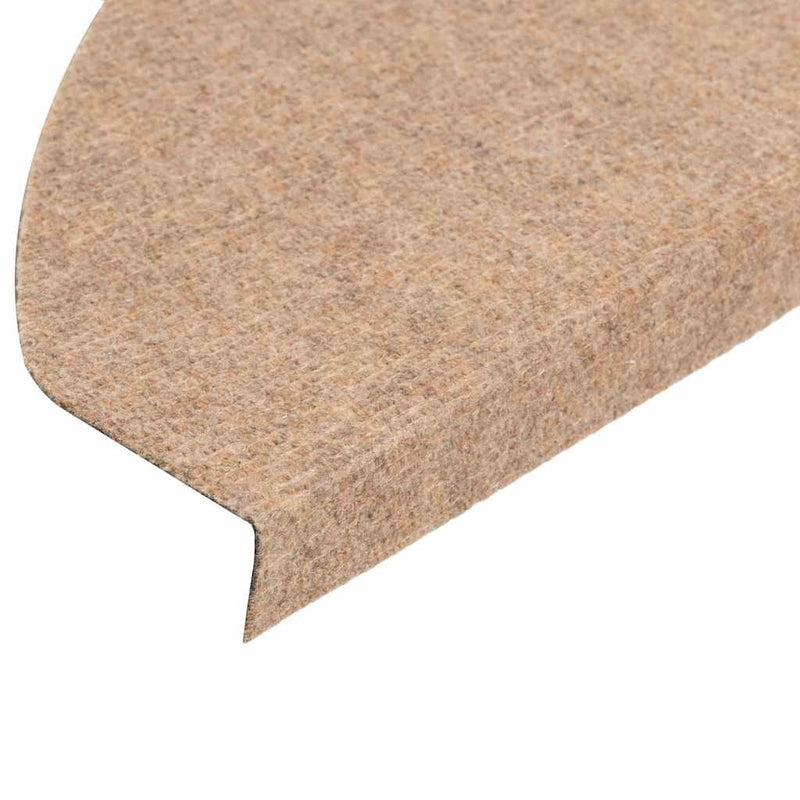 Covorașe scară autoadezive 30 buc Bej 65x22,5x3,5 cm