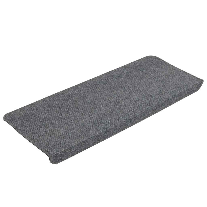 Covorașe scară autoadezive 30 buc Gri 65x24,5x3,5 cm