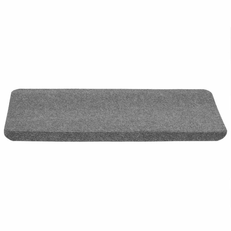 Covorașe scară autoadezive 30 buc Gri 65x24,5x3,5 cm