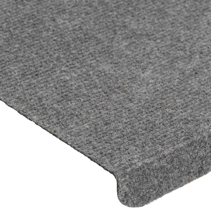 Covorașe scară autoadezive 30 buc Gri 65x24,5x3,5 cm