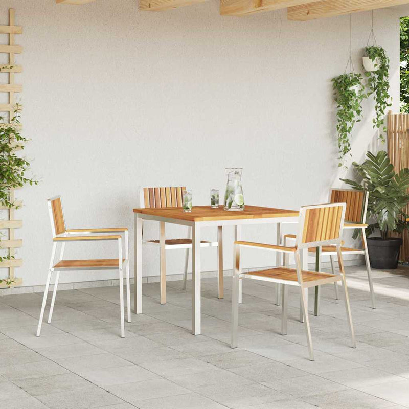 Set dining pentru exterior 5 buc. 90 x 90 x 75 cm