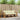 Set de canapele de exterior 3 buc. Natural și Crem