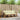 Set de canapele de exterior 3 buc. Natural și Crem