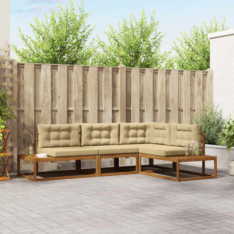 Set de canapele de exterior Natural și Bej