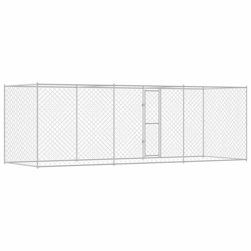 Cușcă pentru câine Argintiu 600 x 200 x 200 cm Oțel Galvanizat