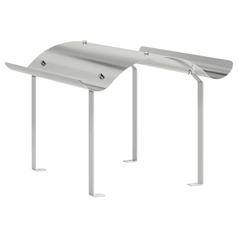 Capac pentru Șemineu Argintiu 59,5 x 50 x 36,5 cm