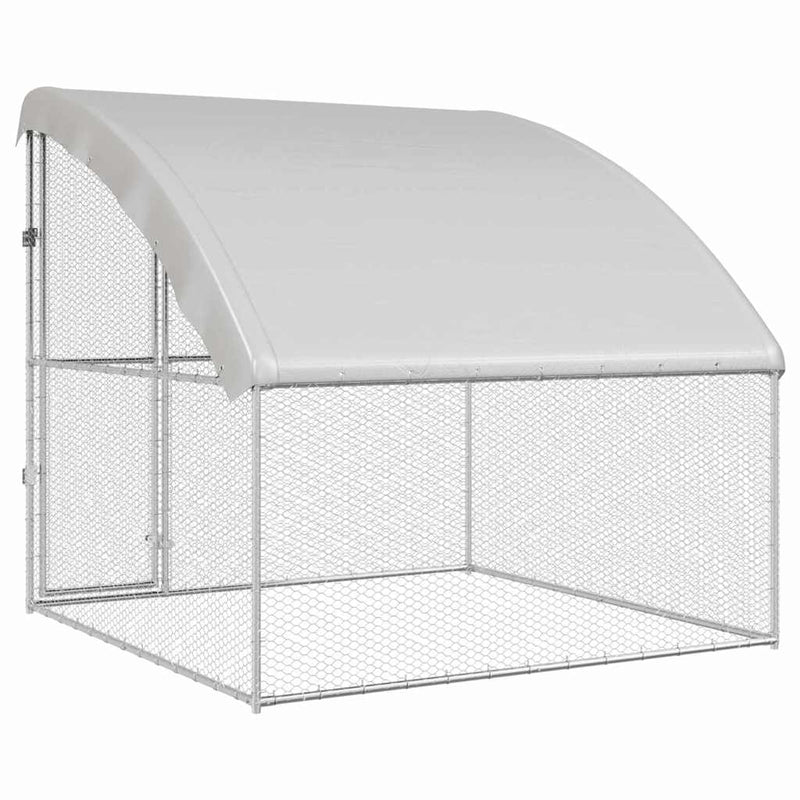 Cușcă pentru pui Argintiu 2 x 2 x 2 m Oțel Galvanizat