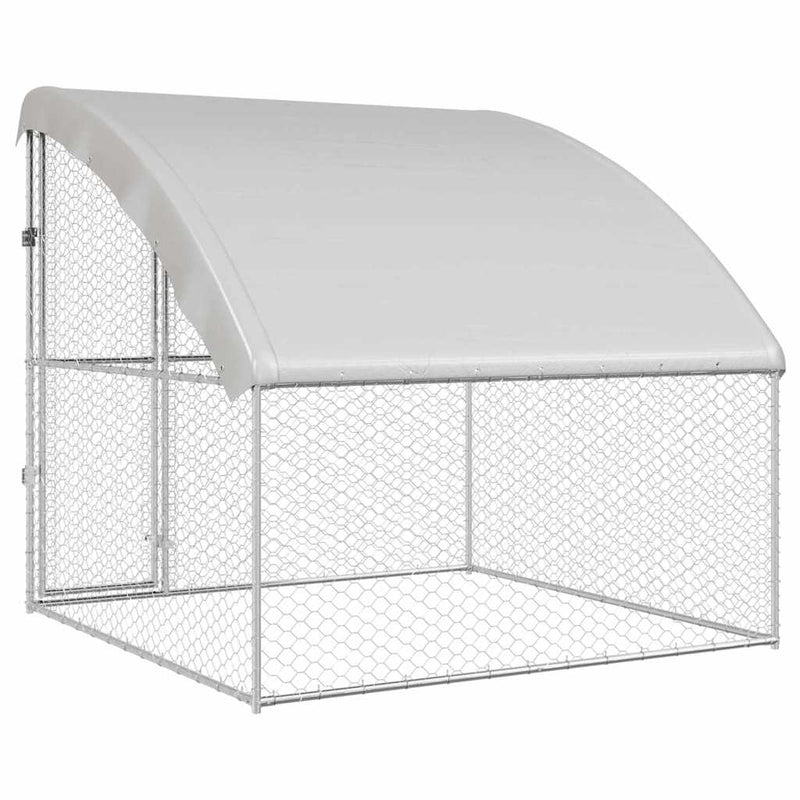 Cușcă pentru câini Argintiu 2 x 2 x 2 m Oțel galvanizat