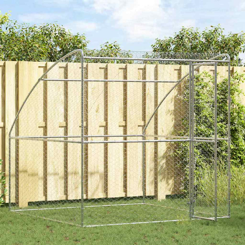 Cușcă pentru câini Argintiu 2 x 2 x 2 m Oțel galvanizat
