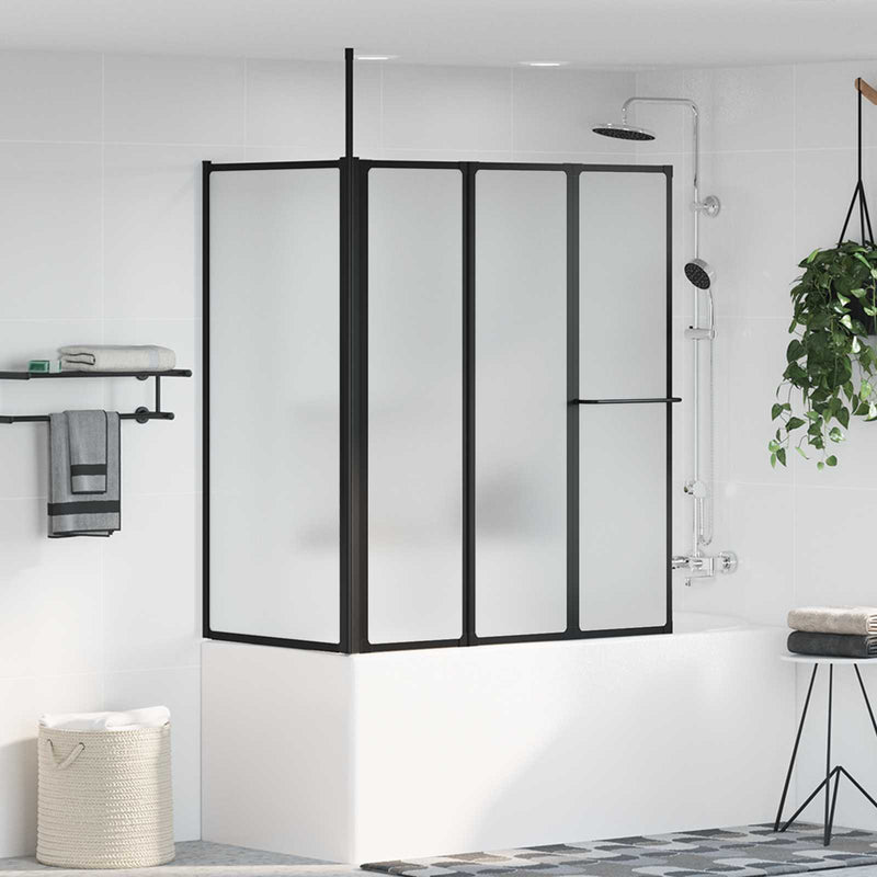 Paravan de duș Alb 120 x 70 x 137 cm Aluminiu