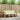 Set de canapele de exterior 3 buc. Natural și Crem