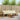 Set de canapele de exterior 5 buc. Natural și Crem