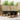 Set de canapele de exterior 7 buc. Natural și Negru