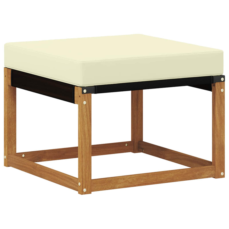 Set de canapele de exterior 6 buc. Natural și Crem