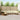 Set de canapele de exterior 10 buc. Natural și Crem