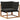 Set de canapele de exterior 7 buc. Natural și Negru