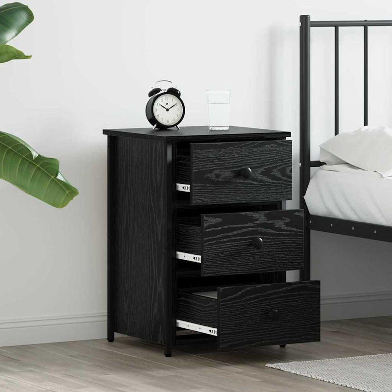 Dulap de noapte cu sertar Stejar Negru 40 x 36 x 60 cm