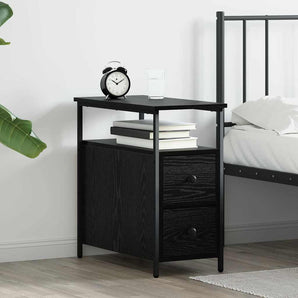Dulap de noapte Stejar negru 30 x 60 x 60 cm Lemn prelucrat