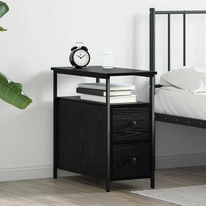 Dulap de noapte Stejar negru 30 x 60 x 60 cm Lemn prelucrat