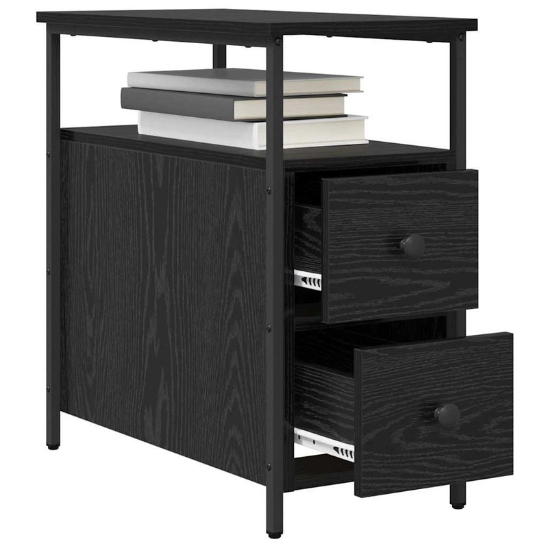 Dulap de noapte Stejar negru 30 x 60 x 60 cm Lemn prelucrat