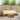 Set de canapele de exterior 5 buc. Natural și Crem