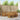 Set de canapele de exterior 7 buc. natural Poliester