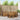 Set de canapele de exterior 7 buc. natural Poliester