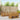 Set de canapele de exterior 8 buc. natural Poliester