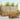 Set de canapele de exterior 8 buc. natural Poliester