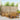 Set de canapele de exterior 9 buc. natural Poliester