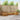 Set de canapele de exterior 7 buc. natural