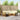 Set de canapele de exterior 6 buc. Natural și Crem