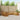 Set de canapele de exterior 9 buc. natural