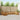 Set de canapele de exterior 10 buc. natural