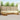 Set de canapele de exterior 10 buc. Natural și Crem