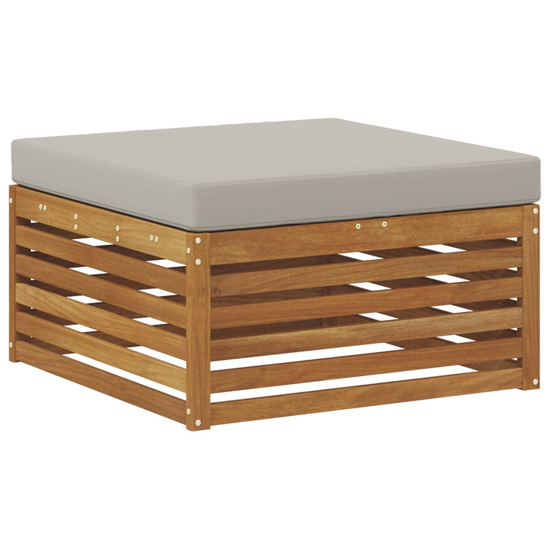 Set de canapele de exterior 7 buc. Gri natural și deschis
